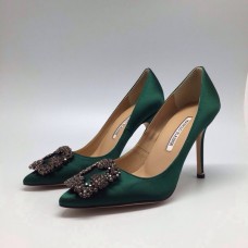 Женские туфли Manolo Blahnik Green