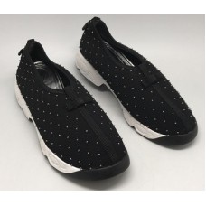 Женские летние кроссовки Christian Dior Low черные 