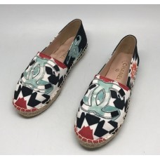 Женские цветные эспадрильи Chanel текстильные