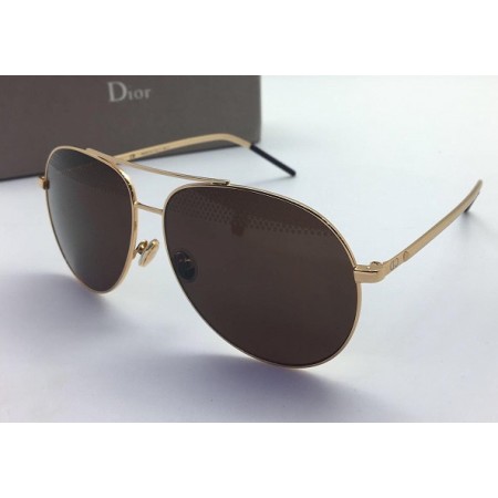 Эксклюзивная брендовая модель Женские солнцезащитные очки Cristian Dior Gold Glasses Broun