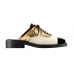 Эксклюзивная брендовая модель Женские кожаные лакированные сандалии Chanel Cruise Black/Gold