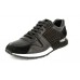 Эксклюзивная брендовая модель Мужские кожаные кроссовки Louis Vuitton Run Away Sneakers Black