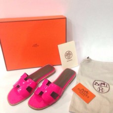 Женские шлепанцы Hermes Pink 