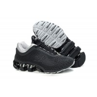 Мужские высокие осенние кроссовки Adidas Porsche Design Run Bounce (black/grey)