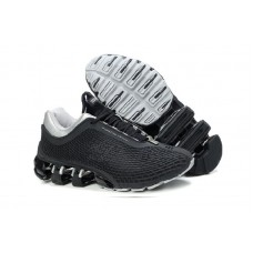 Мужские высокие осенние кроссовки Adidas Porsche Design Run Bounce (black/grey)