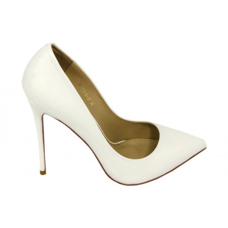 Эксклюзивная брендовая модель Женские кожаные белые туфли Christian Louboutin Pigalle White