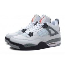 Баскетбольные кроссовки  NIKE AIR JORDAN 4 RETRO SILVER WHITE