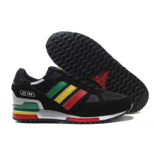 Мужские кроссовки ADIDAS ZX750 Black/Green/Orange/Red