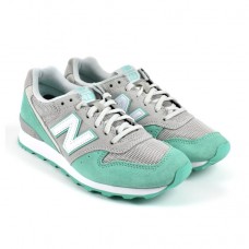 Женские летние кроссовки New Balance 996 Grey/Ligth Green