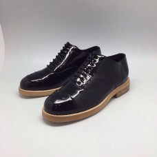 Женские брендовые кожаные ботинки с лаком Chanel Cruise Full Black Черные