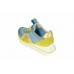 Эксклюзивная брендовая модель Женские цветные летние кроссовки Valentino Garavani Rockstud голубые с желтым