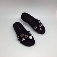 Женские летние шлепанцы Louis Vuitton Black