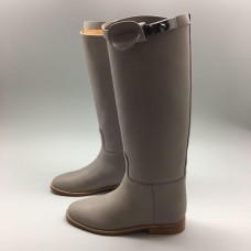 Женские сапоги Hermes High Light Grey