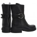 Эксклюзивная брендовая модель Женские кожаные сапоги Gucci черные