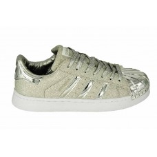 Женские серебристые кроссовки Adidas Superstar Silver