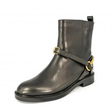 Кожаные женские сапоги Gucci черные