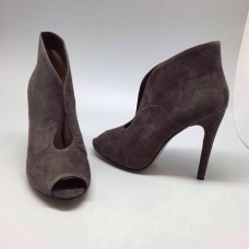 Женские замшевые летние ботильоны Gianvito Rossi Vamp серые