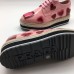 Эксклюзивная брендовая модель Женские осенние кожаные с лаком ботинки Prada розовые с сердцами