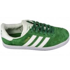 Мужские замшевые кеды Adidas Gazelle Green