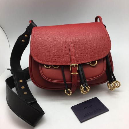 Эксклюзивная брендовая модель Женская сумка Prada RED V