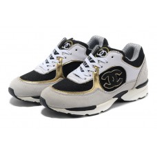 Женские брендовые замшевые кроссовки Chanel EX Sport 