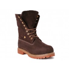 Женские зимние ботинки Timberland Teddy Albina Rust Cherry с мехом