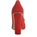 Эксклюзивная брендовая модель Женские замшевые летние туфли Gucci Marmont красные с пряжкой