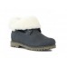 Эксклюзивная брендовая модель Зимние ботинки Timberland Teddy Fleece Deep Dark Blue с мехом