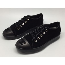 Женские брендовые осенние кроссовки Chanel Черные