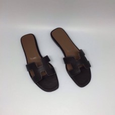 Женские шлепанцы Hermes Black Z