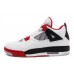 Эксклюзивная брендовая модель Мужские баскетбольные кроссовки NIKE AIR JORDAN 4 WHITE/BLACK/RED 