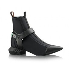 Женские осенние модные ботильоны Louis Vuitton черные