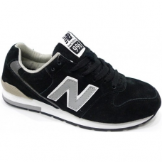 Мужские замшевые кроссовки New Balance 996 Black/Grey/White