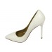 Эксклюзивная брендовая модель Женские кожаные белые туфли Christian Louboutin Pigalle White