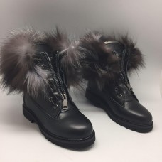 Ботинки Balmain Black High II с Мехом