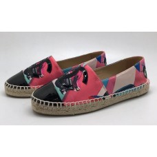 Женские  эспадрильи Chanel цветные текстильные