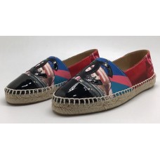 Женские лаковые  эспадрильи Chanel цветные комбинированные