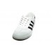 Эксклюзивная брендовая модель Кожаные белые кеды Adidas Hamburg White/Black
