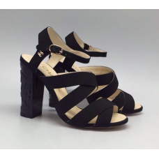 Женские брендовые босоножки Chanel Cruise Full Black