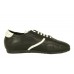 Эксклюзивная брендовая модель Мужские кожаные летние кроссовки Dolce&Gabbana черные с белой полосой