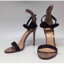 Женские замшевые босоножки Gianvito Rossi черные