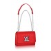 Эксклюзивная брендовая модель Женская красная брендовая кожаная сумка Louis Vuitton Twist MM Red