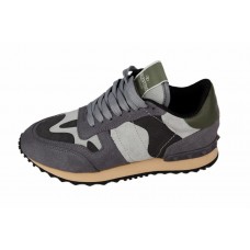 Женские летние кроссовки Valentino Garavani Rockstud с камуфляжным мотивом