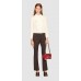 Эксклюзивная брендовая модель Женская кожаная сумка Gucci красная на цепочке