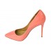 Эксклюзивная брендовая модель Женские лакированные туфли Christian Louboutin Pigalle розовые
