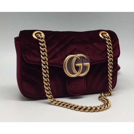 Эксклюзивная брендовая модель Женская сумка Gucci бордовая