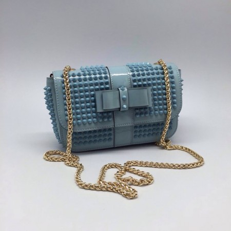 Эксклюзивная брендовая модель Женская сумка Christian Louboutin Light Blue