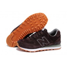 Мужские замшевые кроссовки New Balance 574 Brown со скидкой