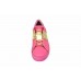 Эксклюзивная брендовая модель Женские кожаные кроссовки Valentino Garavani Rockstud розовые с золотом