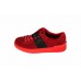 Эксклюзивная брендовая модель Женские замшевые кроссовки Valentino Garavani Rockstud красные